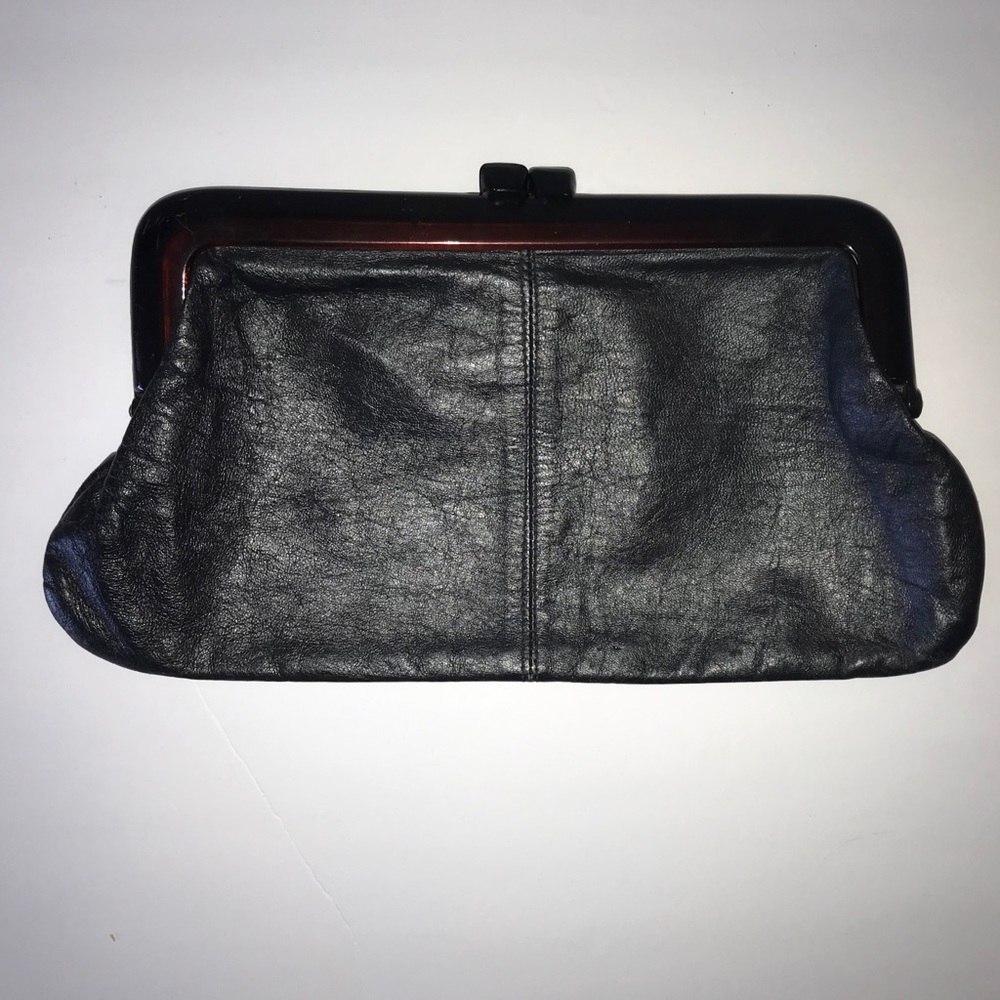 Vintage Large Leather Clutch Made in Italy